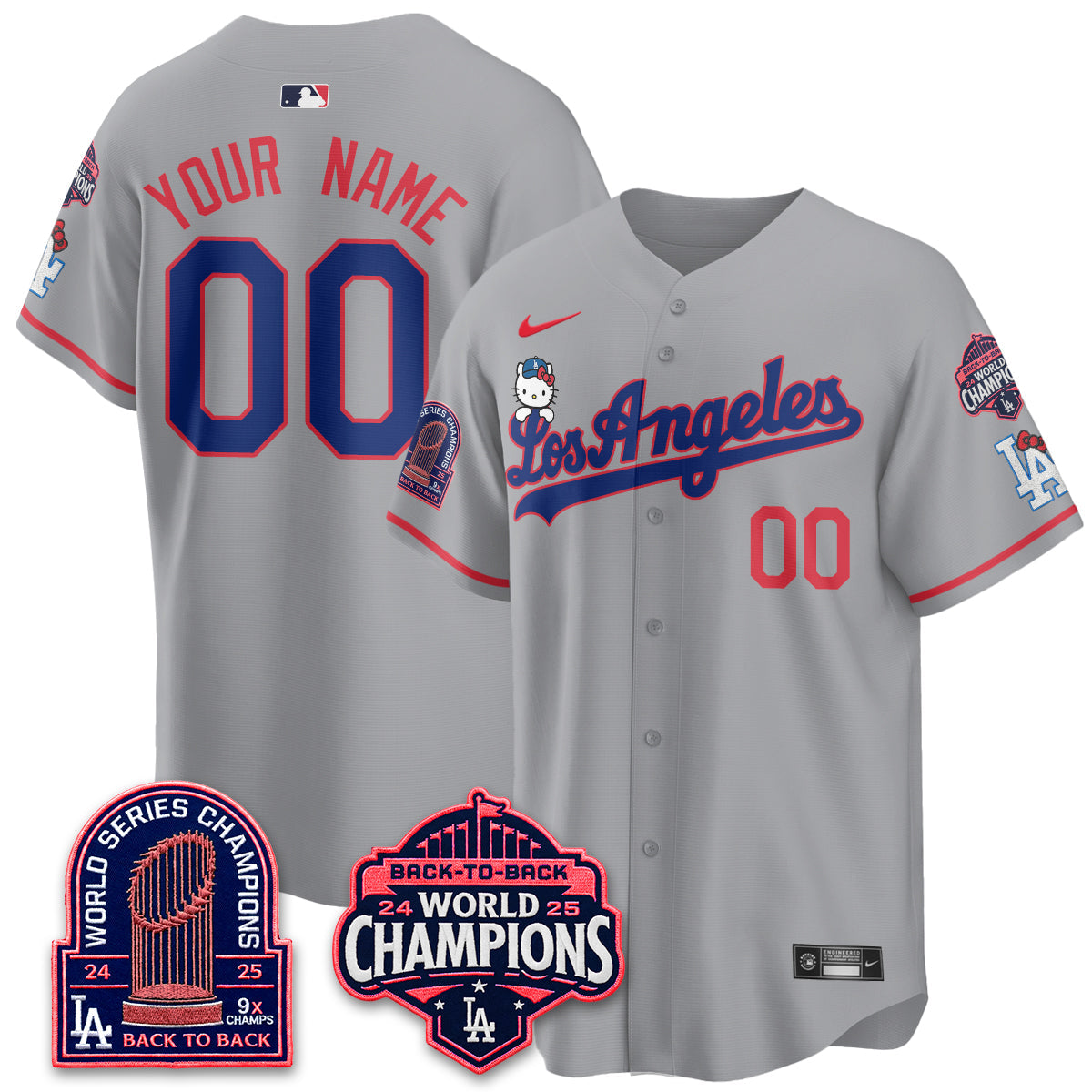 LAD x Hello Kitty Night 2026 Vapor Custom Jersey - Stitched - V2
