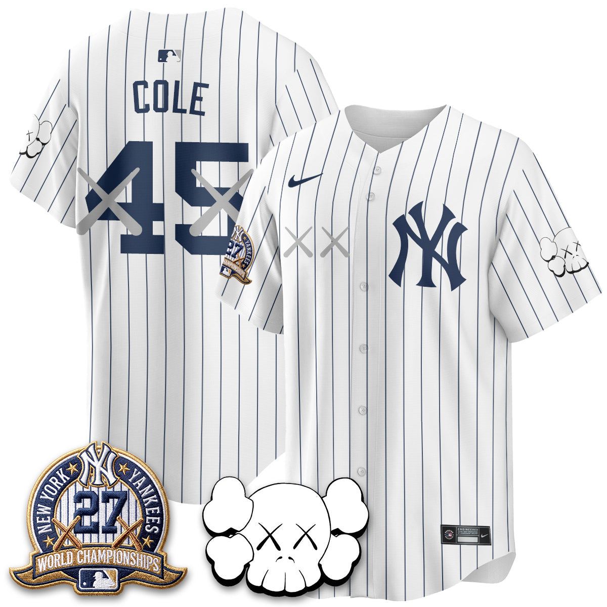 NYY x KAWS Edition Vapor Jersey - Stitched
