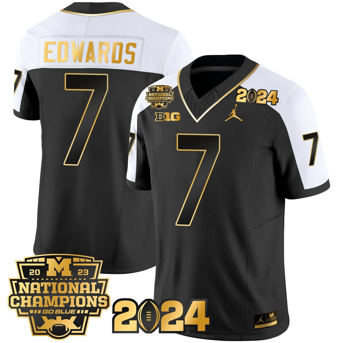 MW 2023 National Champions Patch Gold Vapor Jersey