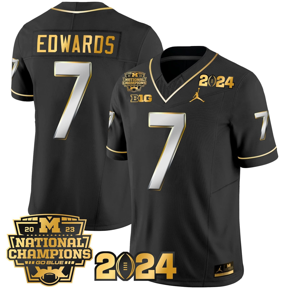 MW 2023 National Champions Patch Gold Vapor Jersey