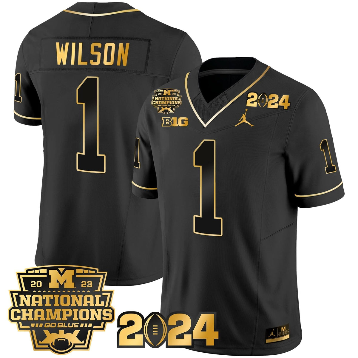 MW 2023 National Champions Patch Gold Vapor Jersey