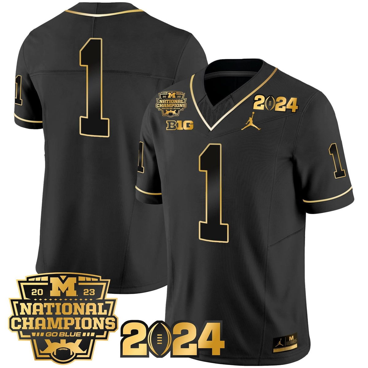 MW 2023 National Champions Patch Gold Vapor Jersey