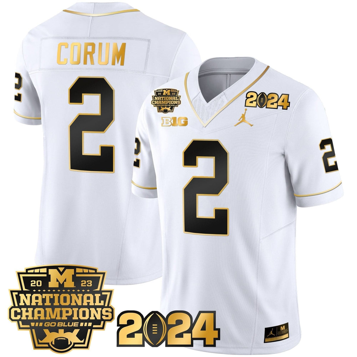 MW 2023 National Champions Patch Gold Vapor Jersey