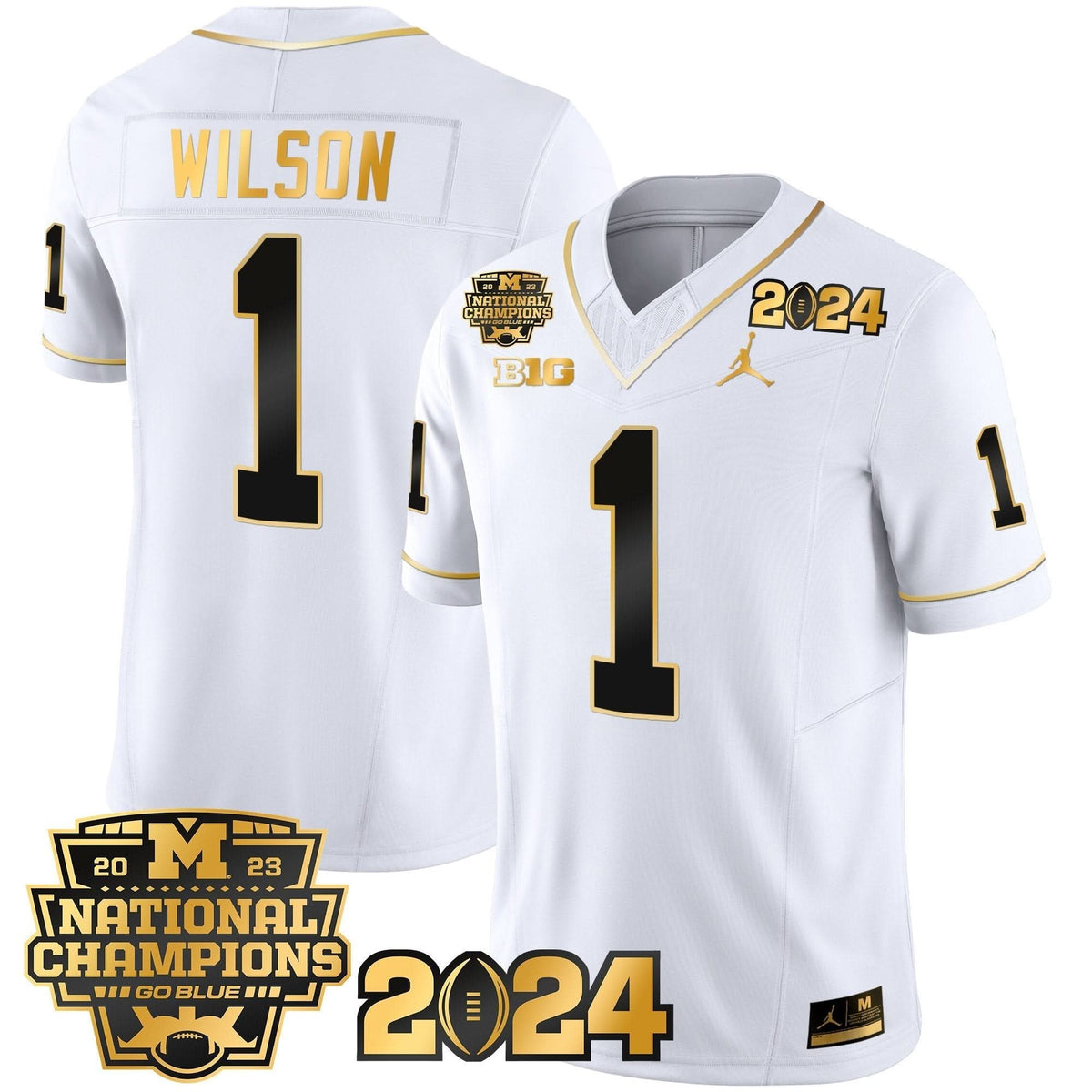 MW 2023 National Champions Patch Gold Vapor Jersey