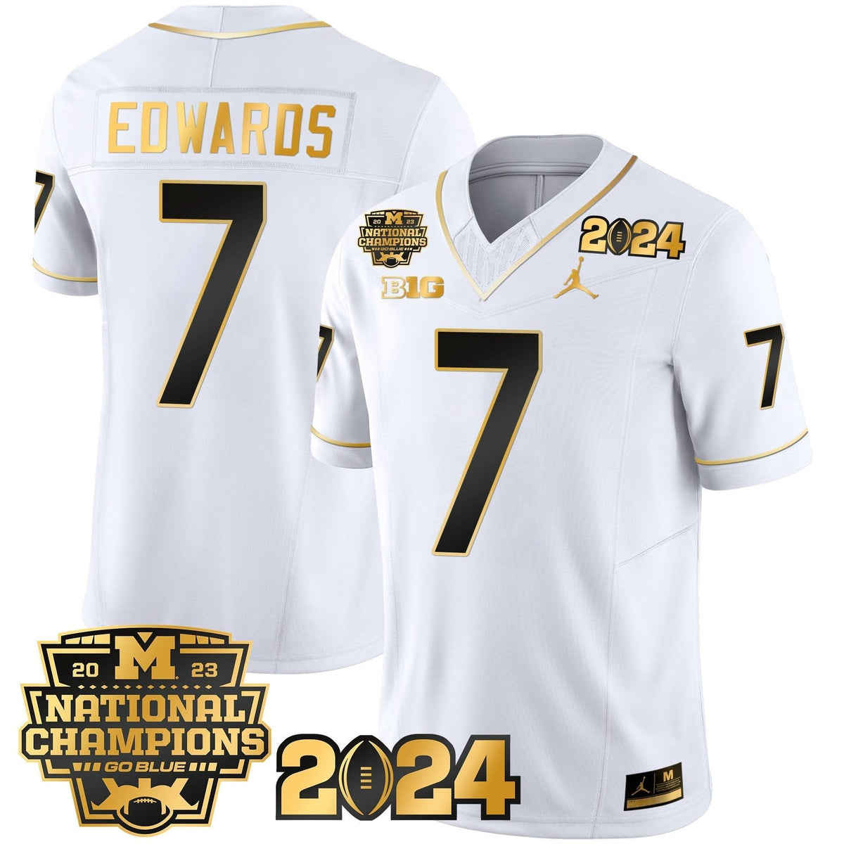 MW 2023 National Champions Patch Gold Vapor Jersey