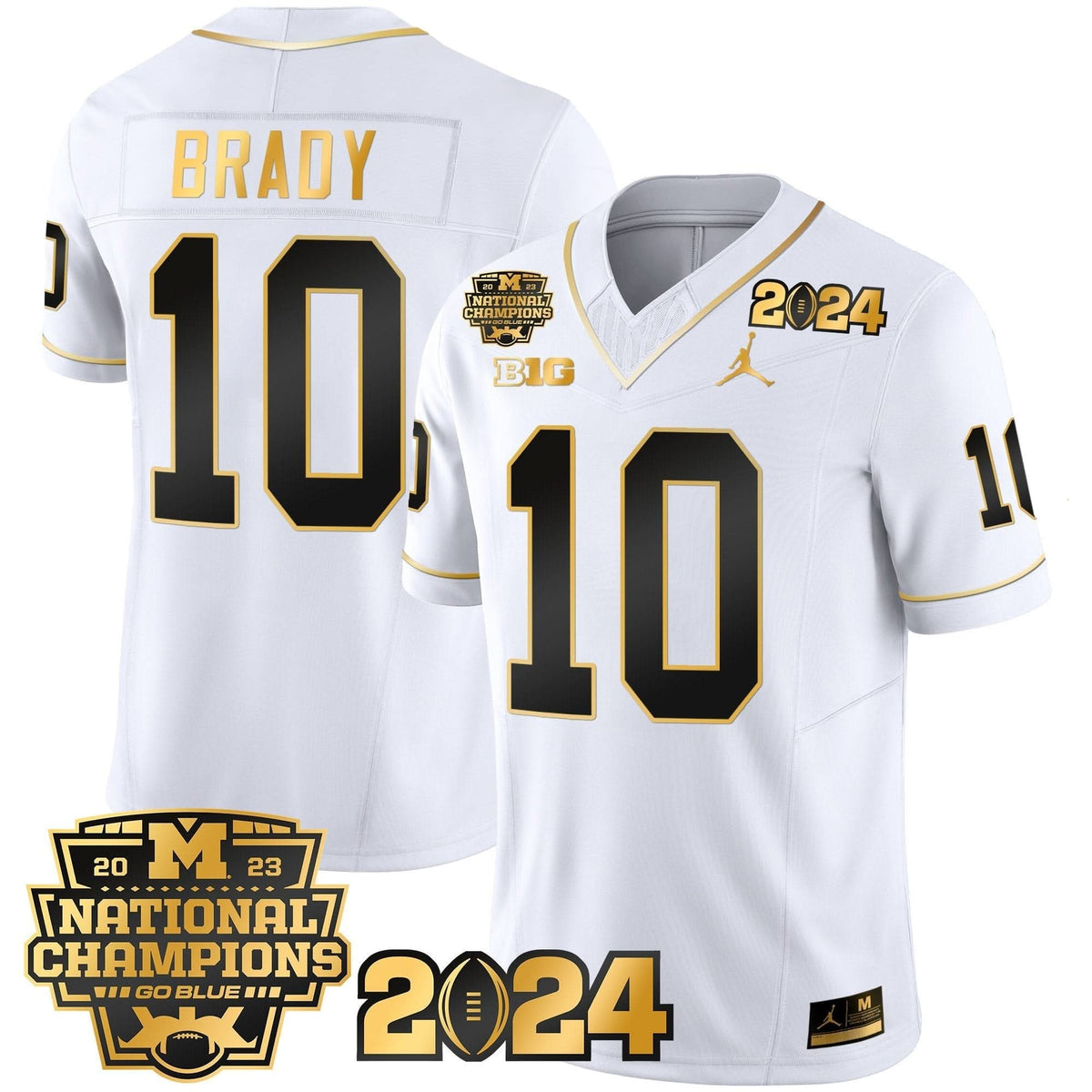 MW 2023 National Champions Patch Gold Vapor Jersey
