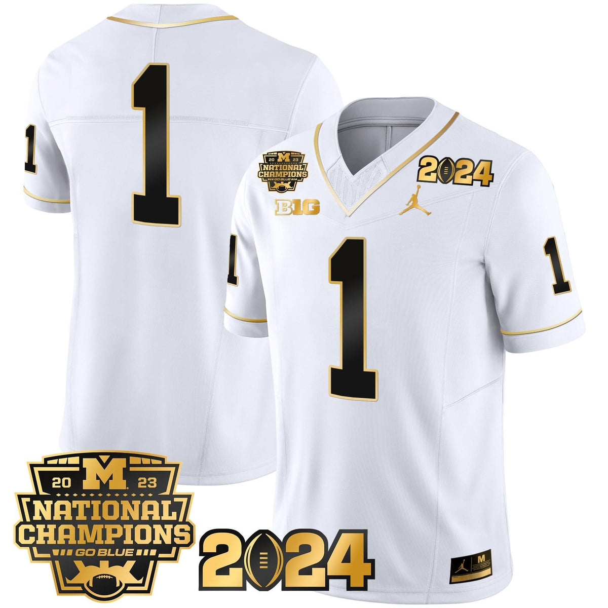 MW 2023 National Champions Patch Gold Vapor Jersey