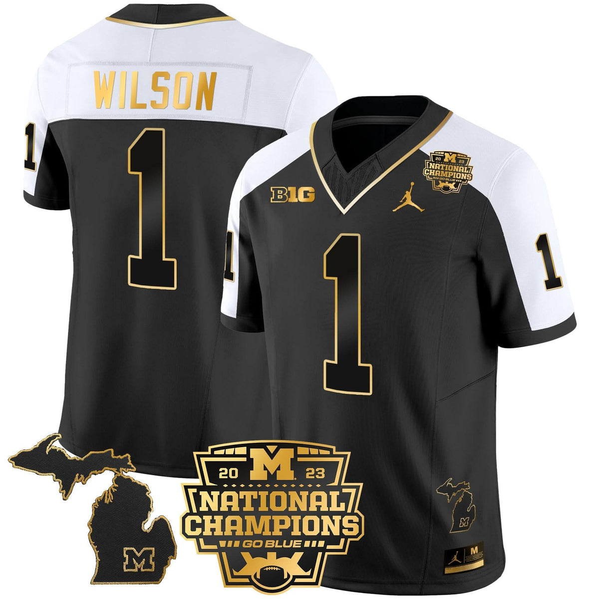 MW 2023 National Champions Patch Gold Vapor Jersey V3