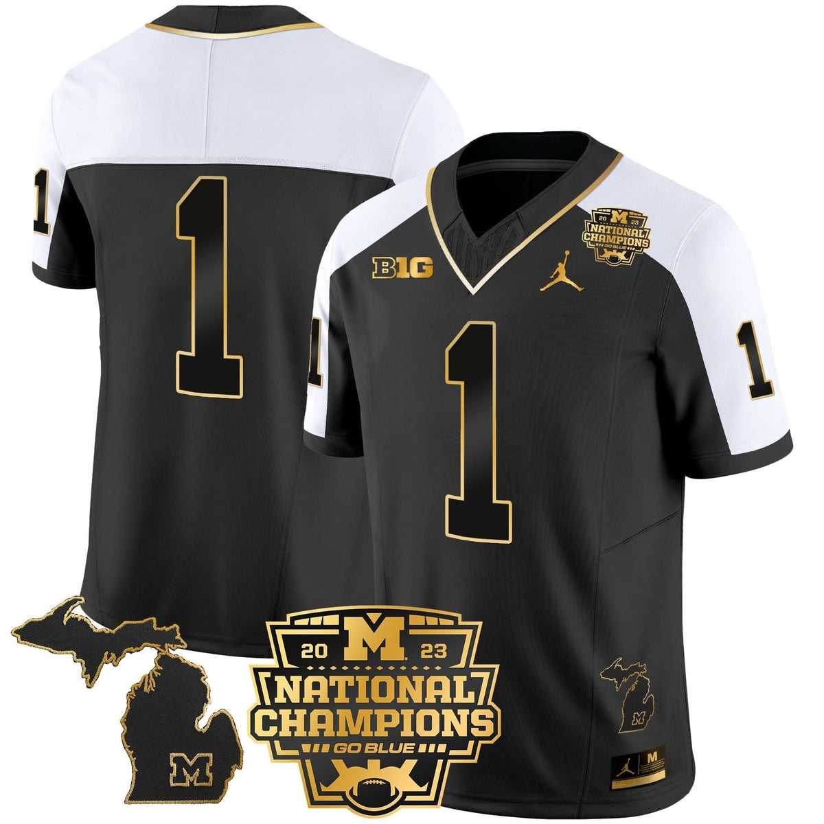 MW 2023 National Champions Patch Gold Vapor Jersey V3