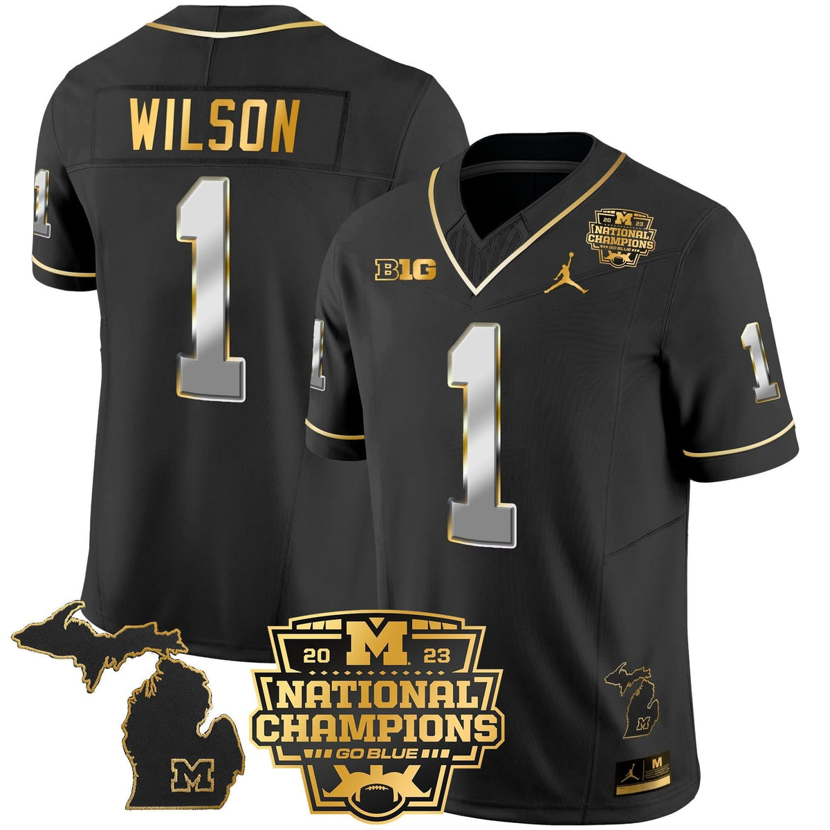 MW 2023 National Champions Patch Gold Vapor Jersey V3