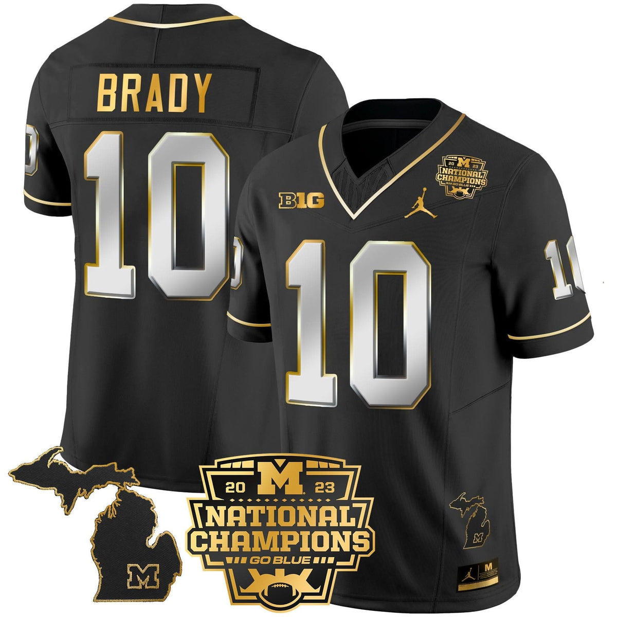 MW 2023 National Champions Patch Gold Vapor Jersey V3
