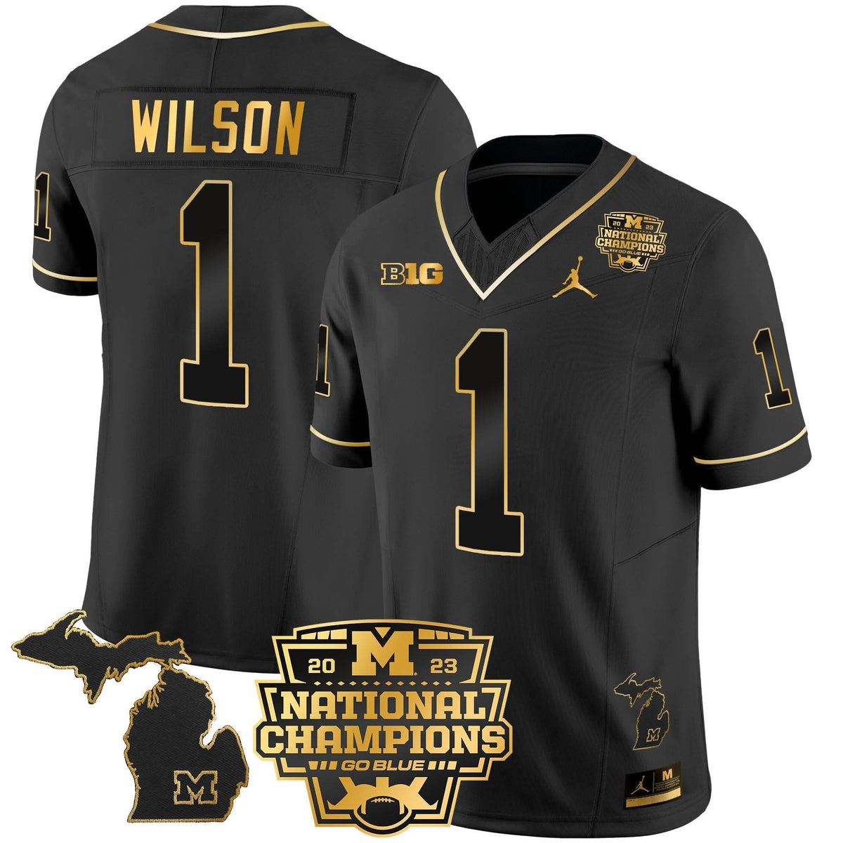 MW 2023 National Champions Patch Gold Vapor Jersey V3