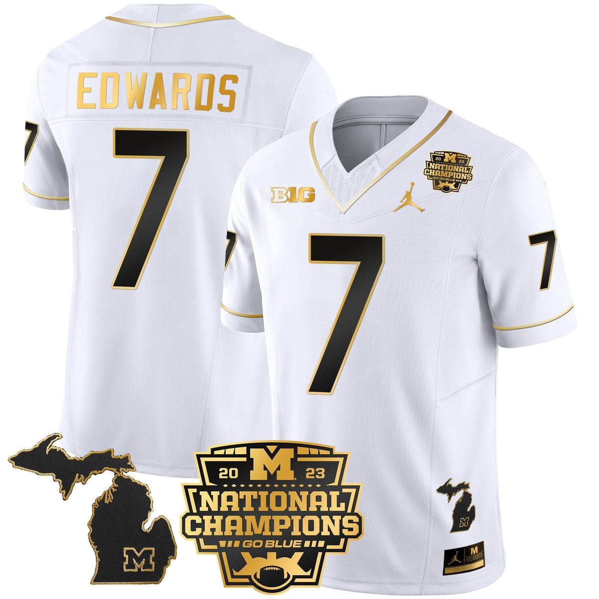 MW 2023 National Champions Patch Gold Vapor Jersey V3