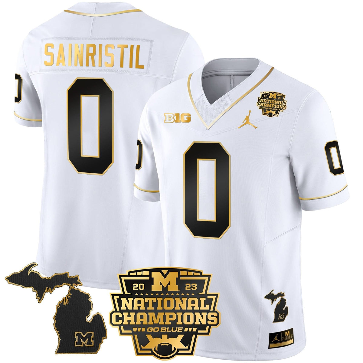 MW 2023 National Champions Patch Gold Vapor Jersey V3