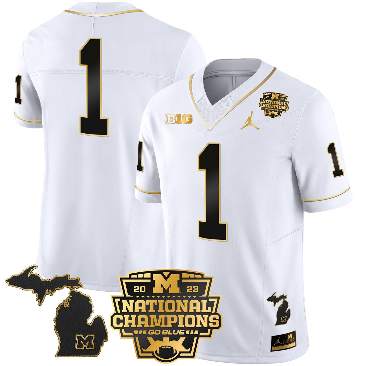 MW 2023 National Champions Patch Gold Vapor Jersey V3