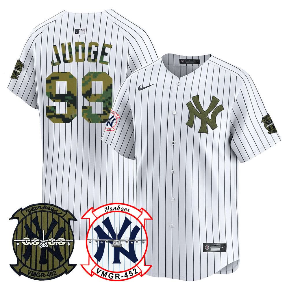 NYY Woodland USMC Alternate Vapor Premier Limited Jersey - Stitched