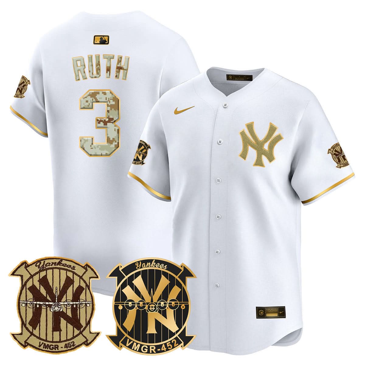 NYY Desert USMC Alternate Vapor Premier Limited Jersey - Stitched