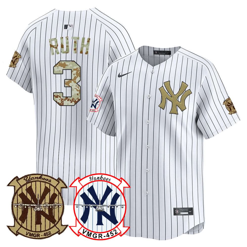 NYY Desert USMC Alternate Vapor Premier Limited Jersey - Stitched