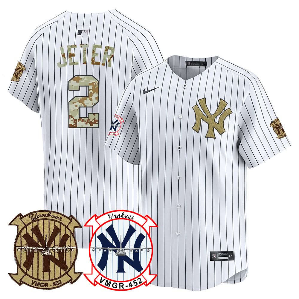 NYY Desert USMC Alternate Vapor Premier Limited Jersey - Stitched