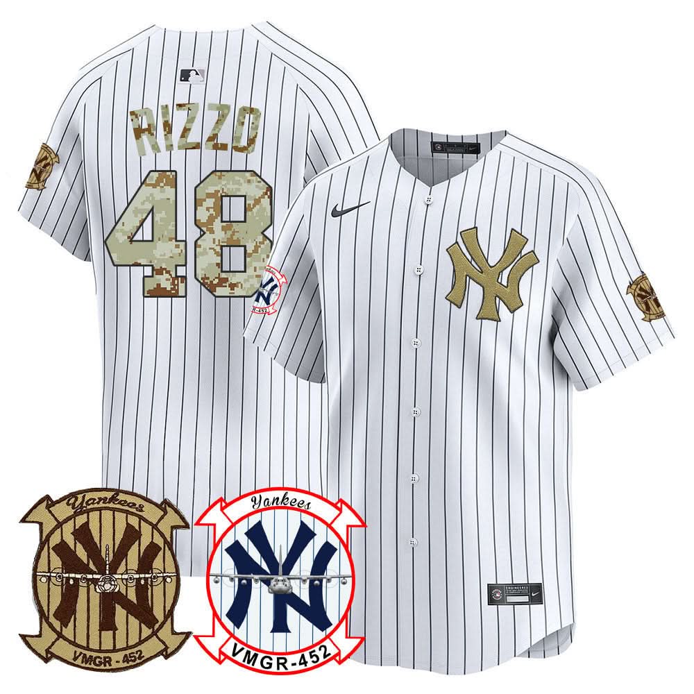 NYY Desert USMC Alternate Vapor Premier Limited Jersey - Stitched