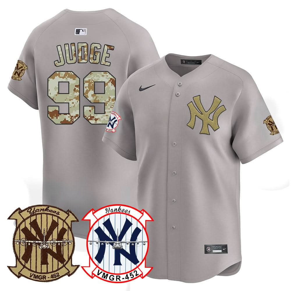 NYY Desert USMC Alternate Vapor Premier Limited Jersey - Stitched