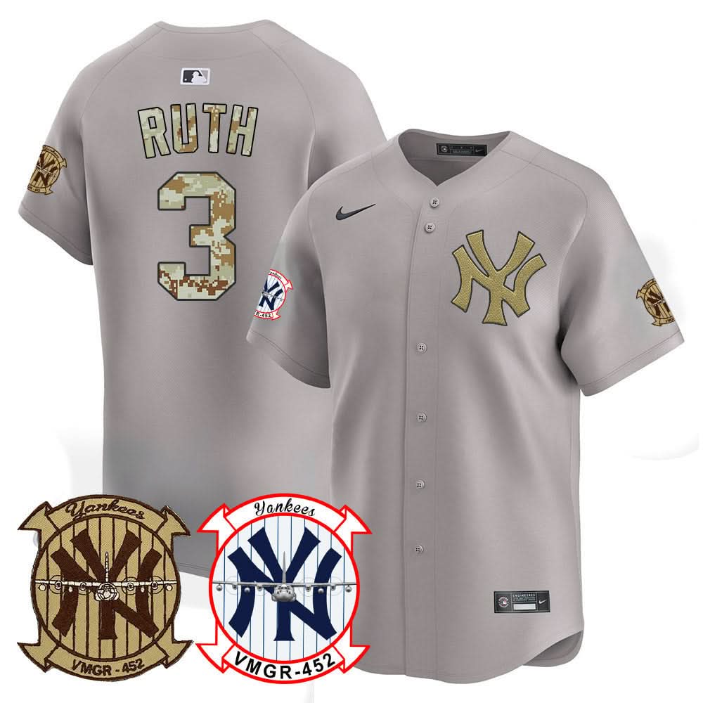 NYY Desert USMC Alternate Vapor Premier Limited Jersey - Stitched