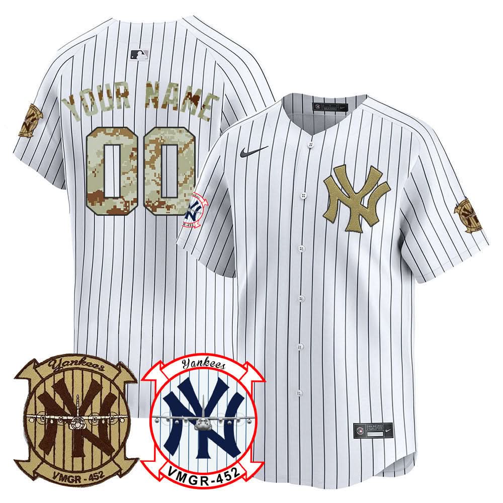 NYY Desert USMC Alternate Vapor Premier Limited Custom Jersey - Stitched