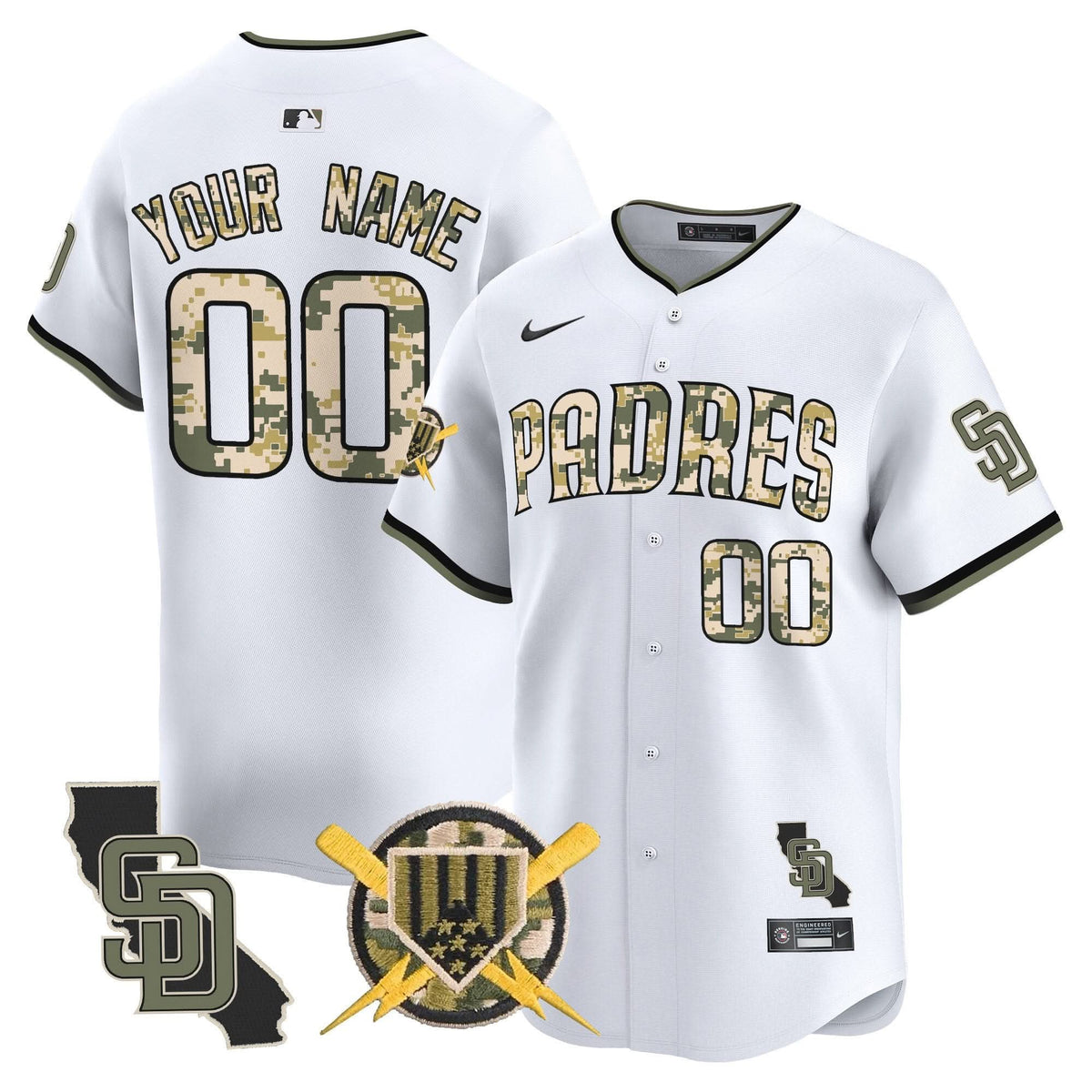 SDP Armed Forces Day Vapor Premier Limited Custom Jersey - Stitched