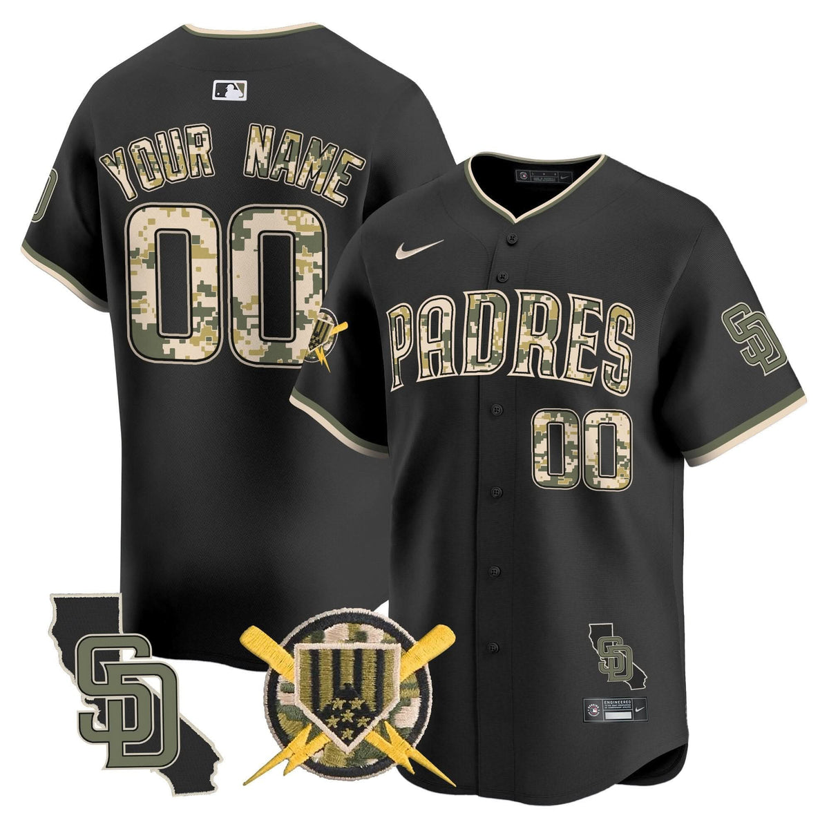 SDP Armed Forces Day Vapor Premier Limited Custom Jersey - Stitched