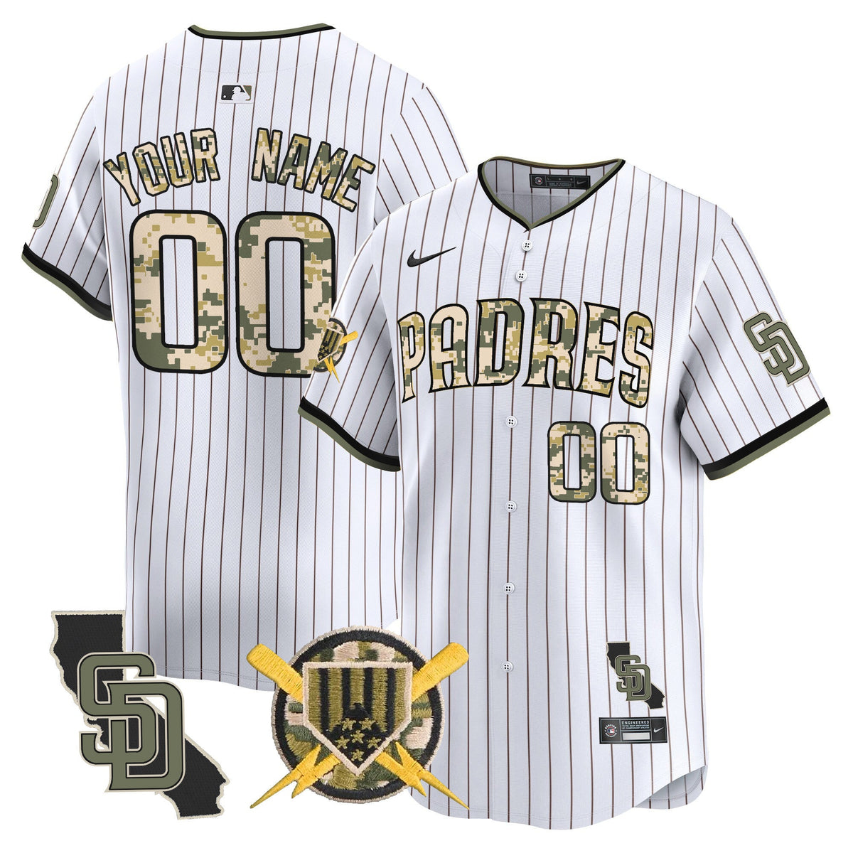SD Armed Forces Day Vapor Premier Limited Custom Jersey - Stitched