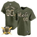 NYM Armed Forces Day Vapor Premier Limited Custom Jersey - Stitched