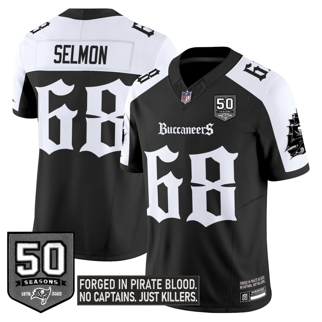 Men's Tampa Bay Buccaneers 'Gothic Pirate Shadows Edition' Limited Jersey V3 - All Stitched