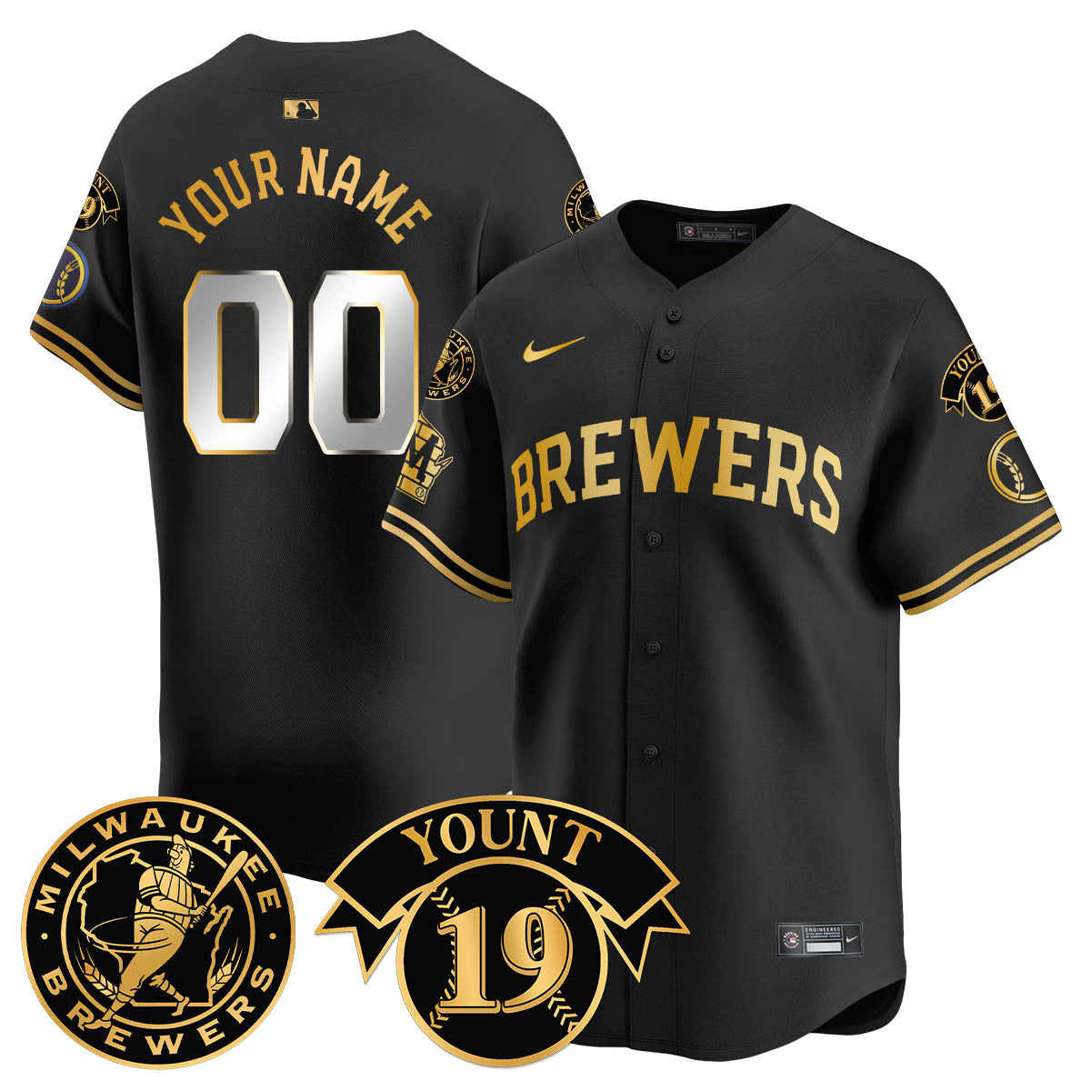 MB 2025 Limited Custom Jersey - Robin Yount Patch - Stitched