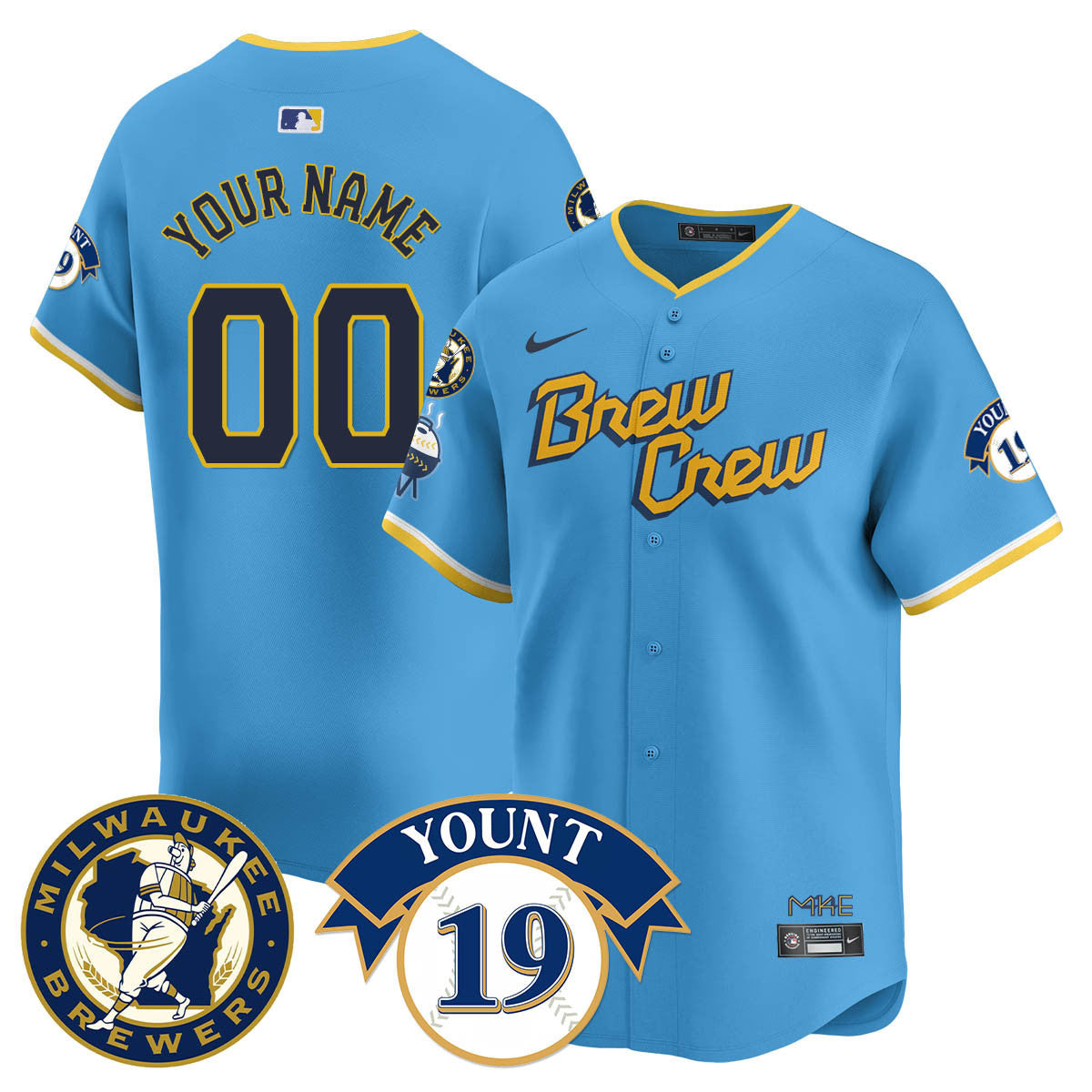 MB 2025 Limited Custom Jersey - Robin Yount Patch - Stitched
