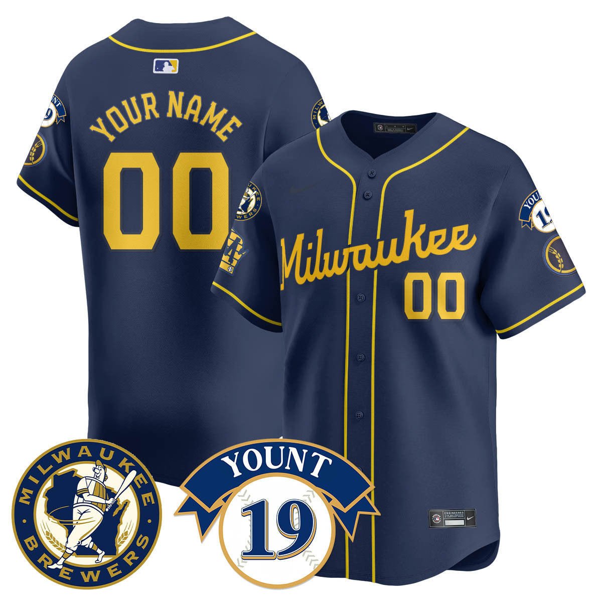 MB 2025 Limited Custom Jersey - Robin Yount Patch - Stitched