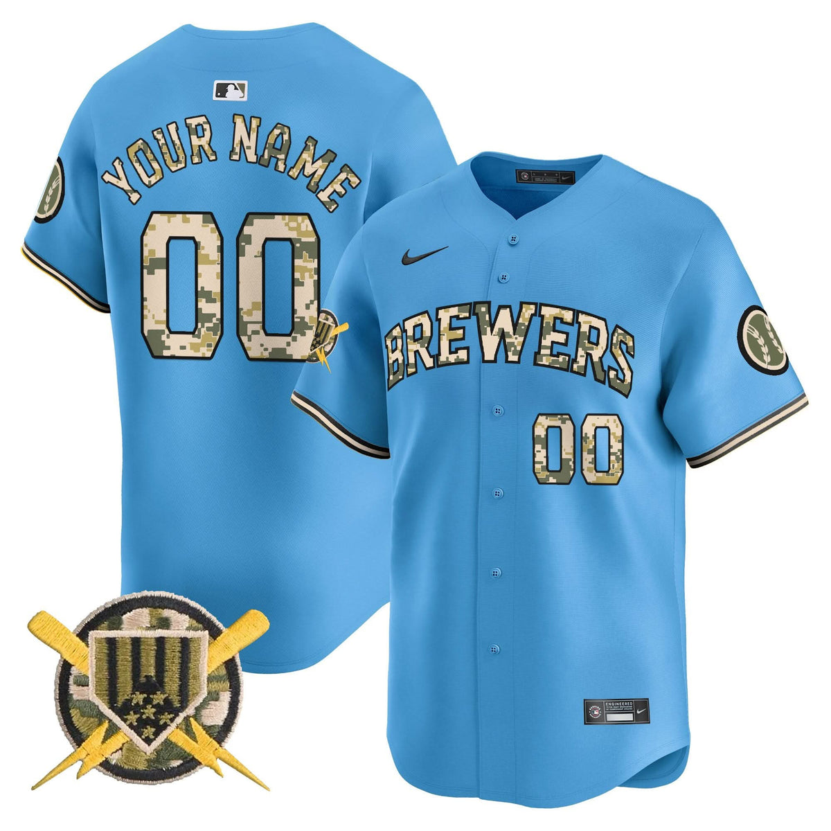 MB Armed Forces Day Vapor Premier Limited Custom Jersey - Stitched