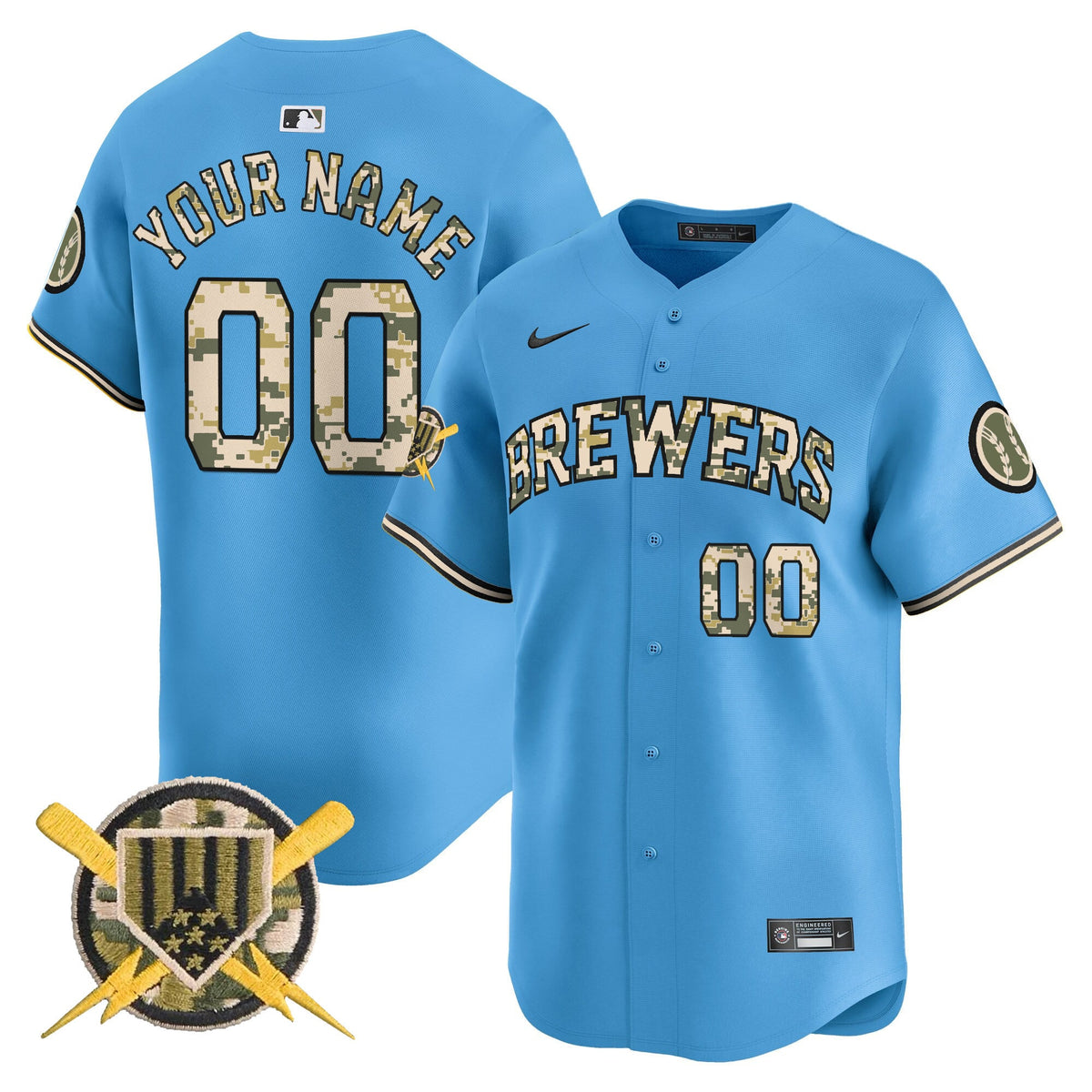 MIL Armed Forces Day Vapor Premier Limited Custom Jersey - Stitched