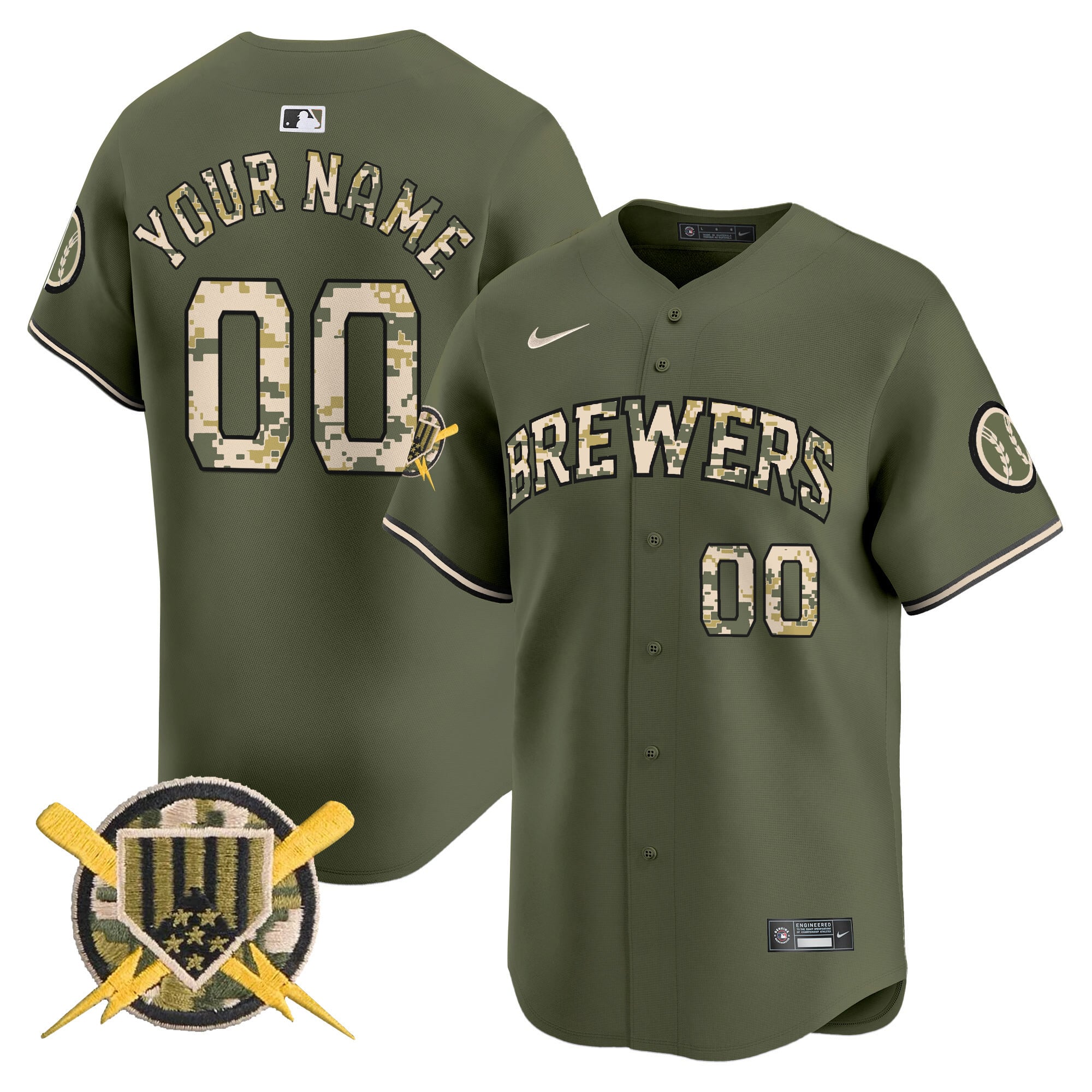 MIL Armed Forces Day Vapor Premier Limited Custom Jersey - Stitched