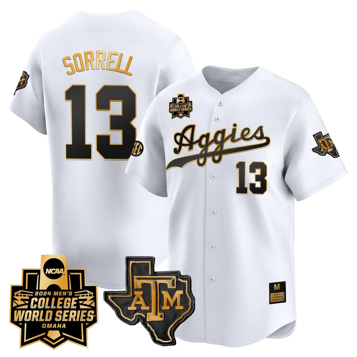 Aggies 2024 College World Series Vapor Premier Limited Jersey