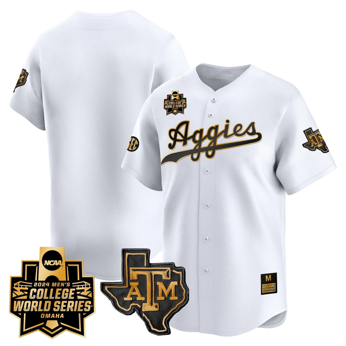Aggies 2024 College World Series Vapor Premier Limited Jersey