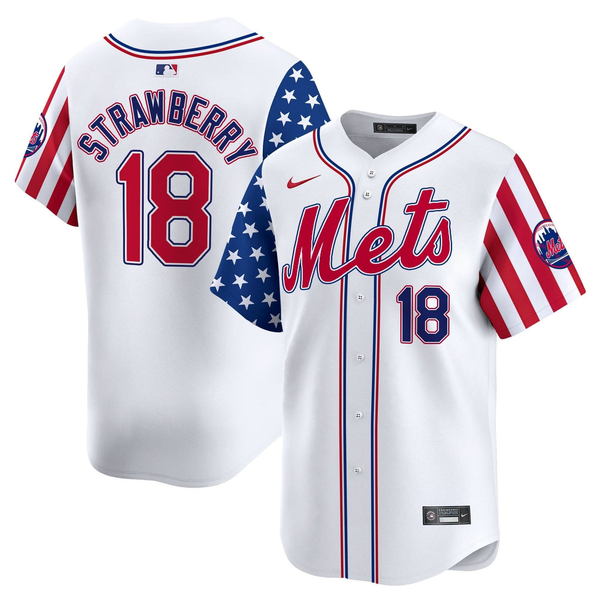 NYM 2024 Independence Day Vapor Premier Limited Jersey - Stitched
