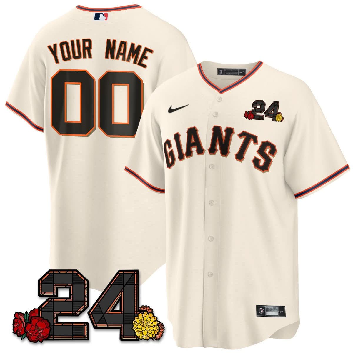 SFG 2024 Willie Mays Patch Vapor Premier Limited Custom Jersey V2 - Stitched