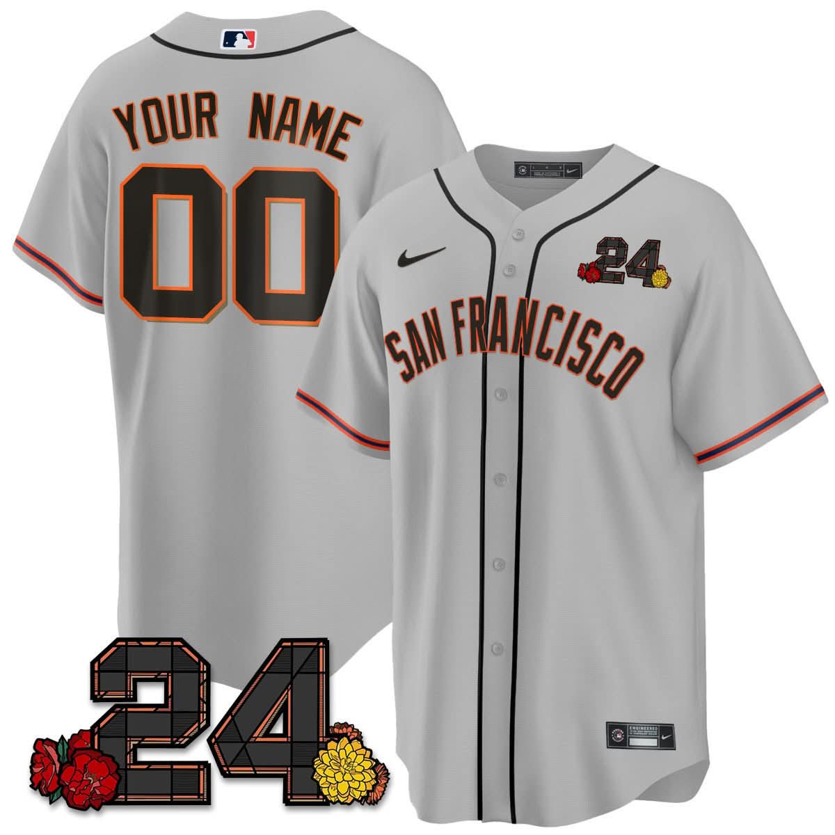 SFG 2024 Willie Mays Patch Vapor Premier Limited Custom Jersey V2 - Stitched