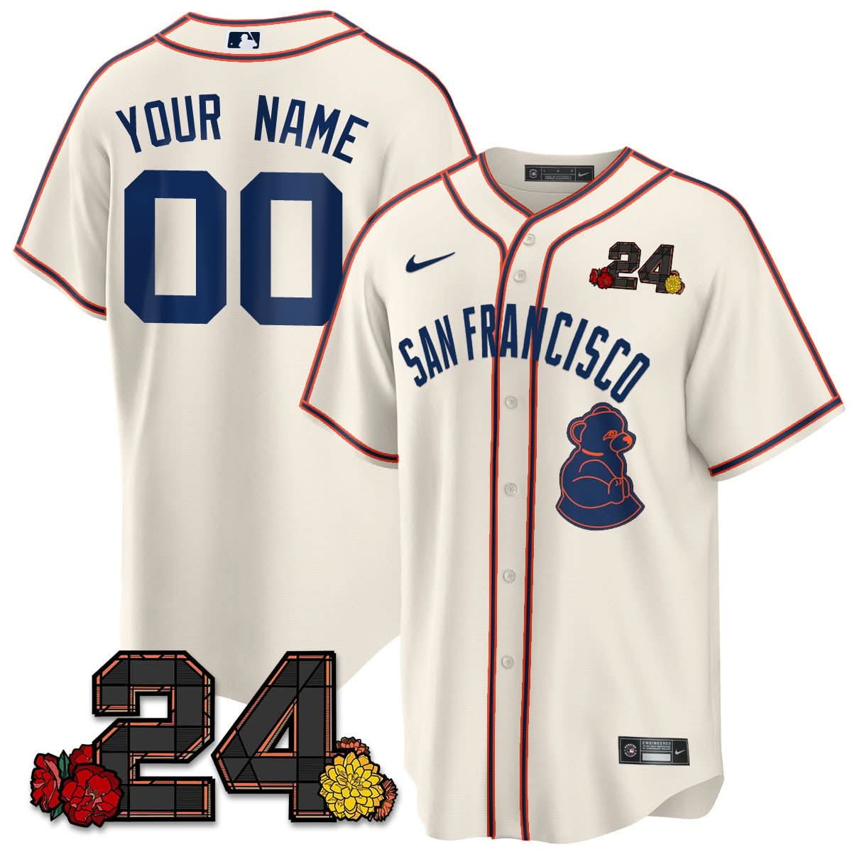 SFG 2024 Willie Mays Patch Vapor Premier Limited Custom Jersey V2 - Stitched
