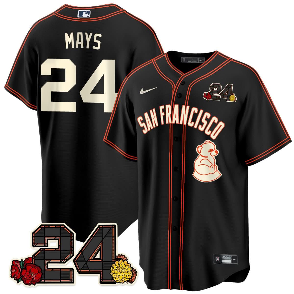 SFG 2024 Willie Mays Patch Vapor Premier Limited Jersey V2 - Stitched