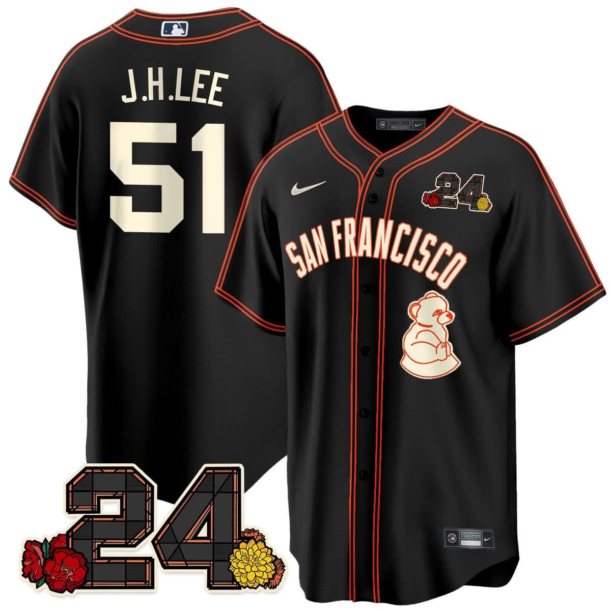 SFG 2024 Willie Mays Patch Vapor Premier Limited Jersey V2 - Stitched
