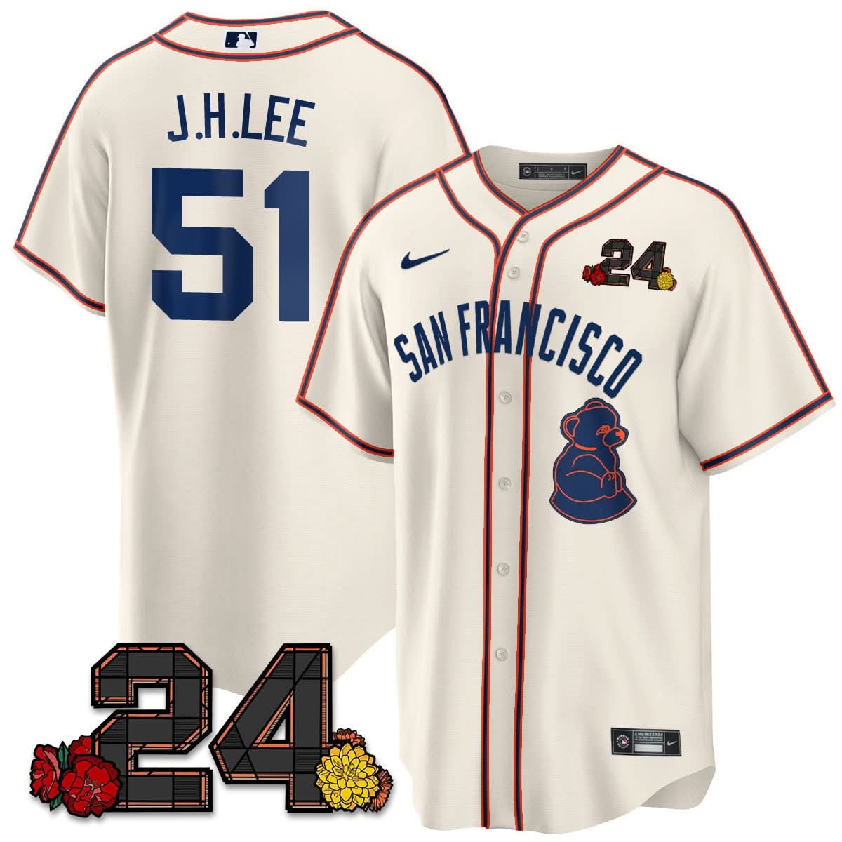 SFG 2024 Willie Mays Patch Vapor Premier Limited Jersey V2 - Stitched