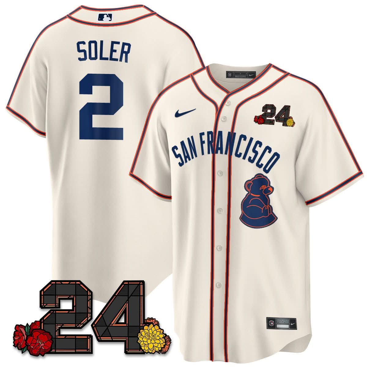 SFG 2024 Willie Mays Patch Vapor Premier Limited Jersey V2 - Stitched