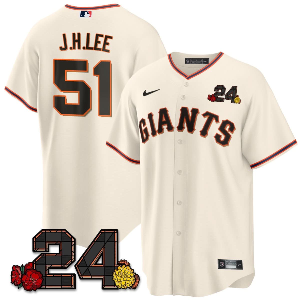 SFG 2024 Willie Mays Patch Vapor Premier Limited Jersey V2 - Stitched