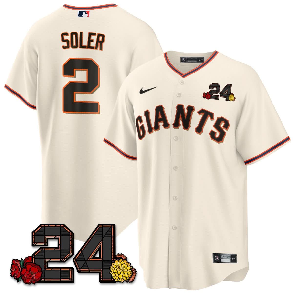 SFG 2024 Willie Mays Patch Vapor Premier Limited Jersey V2 - Stitched